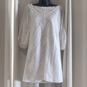 NY & Co Off the shoulder crochet style dress